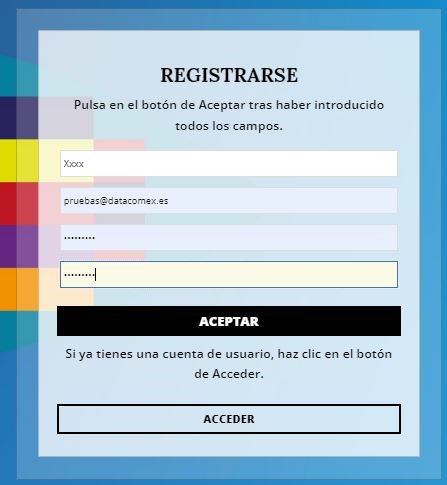 Pantalla de registros